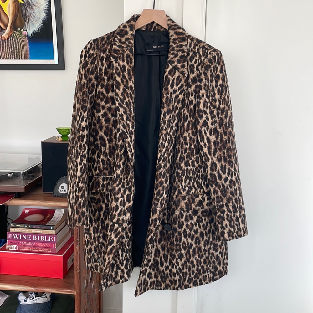 Leopard print Zara coat